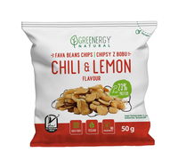 Greenergy Fava Chips s príchuťou chilli a citrónu 50 g