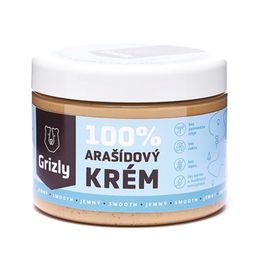 GRIZLY Arašidový krém jemný 100% 500 g