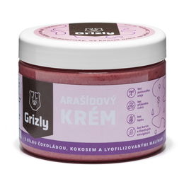 GRIZLY Arašidový krém s čokoládou, kokosom a malinami 500 g