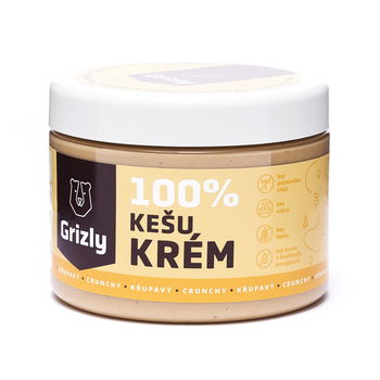 GRIZLY Kešu krém chrumkavý 100% 500 g