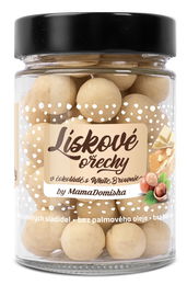 GRIZLY Lieskové orechy v čokoláde s White Brownie by @mamadomisha 180g