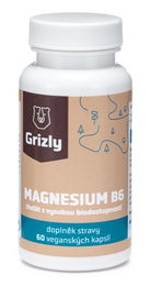 GRIZLY Magnesium B6 bisglycinát 60 tabliet