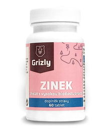 GRIZLY  Zinok Bisglycinát 60 tabliet