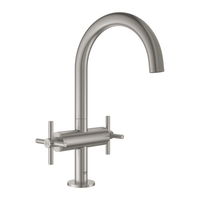 GROHE Atrio - Umývadlová 1-otvorová batéria, veľkosť L, supersteel 21019DC3