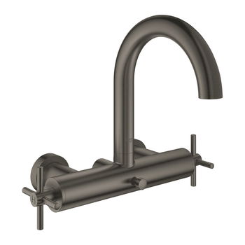 GROHE Atrio - Vaňová batéria, kartáčovaný Hard Graphite 25010AL3