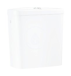 GROHE - Bau Ceramic Splachovacia nádrž k WC kombi, 343x153 mm, bočný prívod vody, alpská biela 39437000