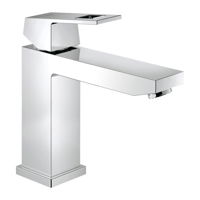 GROHE Eurocube - Páková umývadlová batéria bez odtokovej garnitúry, veľkosť M, chróm 23446000