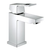 GROHE Eurocube - Páková umývadlová batéria, veľkosť S, chróm 2313200E