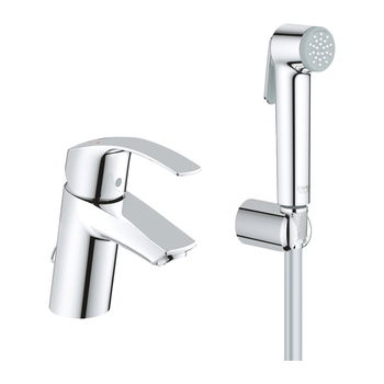 GROHE Eurosmart - Páková umývadlová batéria, s bidetovou sprškou, veľkosť S, chróm 23124002