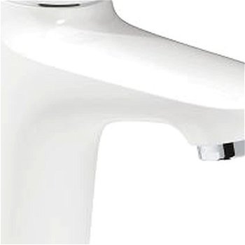 GROHE Eurostyle - Páková umývadlová batéria s odtokovou garnitúrou, veľkosť S, biela/chróm 23707LS3