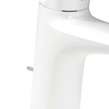 GROHE Eurostyle - Páková umývadlová batéria s odtokovou garnitúrou, veľkosť S, biela/chróm 23707LS3