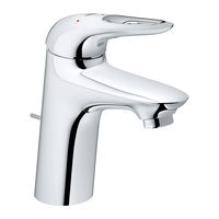 GROHE Eurostyle - Páková umývadlová batéria s odtokovou súpravou, veľkosť S, chróm 23374003