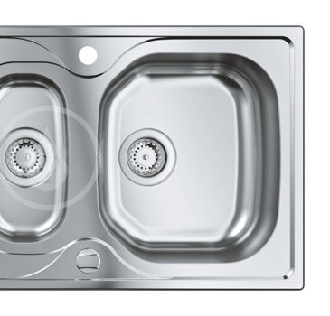 GROHE GROHE - Dřezy Drez K200, 965x500 mm, kefovaná nerezová 31564SD1