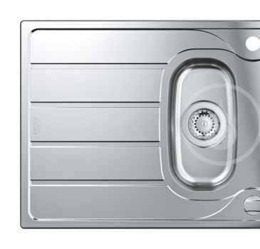 GROHE GROHE - Dřezy Drez K200, 965x500 mm, kefovaná nerezová 31564SD1