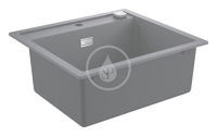 GROHE GROHE - Dřezy Kompozitný drez K700 s automatickým odtokom, 560x510 mm, granitová čierna 31651AP0