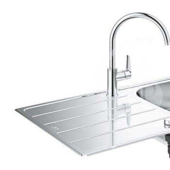 GROHE GROHE - Dřezy Set drezu K200 a batérie BauEdge, kefovaná nerezová/chróm 31562SD1