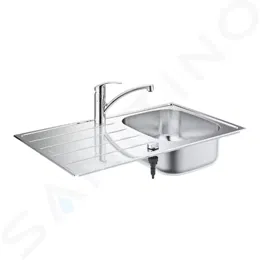 GROHE GROHE - Dřezy Set drezu K200 a batérie Eurosmart, kefovaná nerezová/chróm 31565SD1