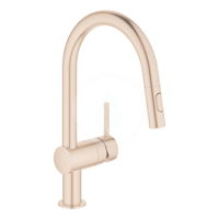 GROHE GROHE - Minta Drezová batéria s vyťahovacou spŕškou, kefovaný Warm Sunset 32321DL2