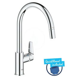 GROHE GROHE - Start Edge Drezová batéria s výsuvnou koncovkou, chróm 30551000