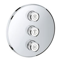 GROHE Grohtherm SmartControl - Krytka trojitého ovládaču prietoku, chróm 29122000