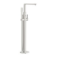 GROHE Lineare - Páková vaňová batéria, montáž do podlahy, supersteel 23792DC1