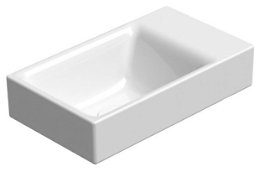 GSI - NUBES keramické umývadlo 40x23cm, bez otvoru, pravé/ľavé, biela ExtraGlaze 9636011