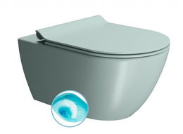 GSI - PURA závesná WC misa, Swirlflush, 36x55cm, ghiaccio dual-mat 881515