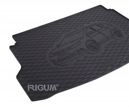 Gumová rohož kufra RIGUM - Nissan X-Trail DVOJDNO-HORNA 2014-2021