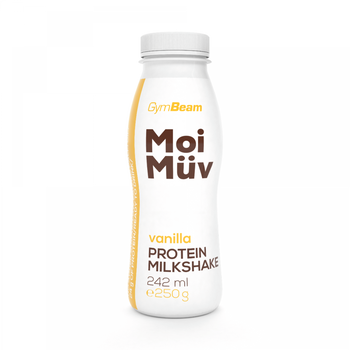 GymBeam MoiMüv Milkshake vanilka 242 ml