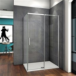 H K - Obdĺžnikový sprchovací kút HARMONY 110x70cm, L / P variant vrátane sprchovej vaničky z liateho mramoru SE-HARMONY11070 / THOR-10070