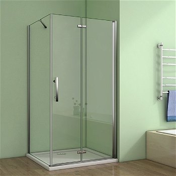H K - Obdĺžnikový sprchovací kút MELODY 100x76 cm so zalamovacími dverami SE-MELODYB810076