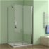 H K - Obdĺžnikový sprchovací kút MELODY 100x76 cm so zalamovacími dverami SE-MELODYB810076