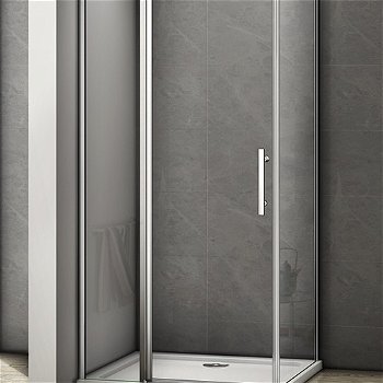 H K - Obdĺžnikový sprchovací kút MELODY B5 100x76 cm s jednokrídlovými dverami s pevnou stenou vrátane sprchovej vaničky z liateho mramoru SE-MELODYB510076/THOR-100x76