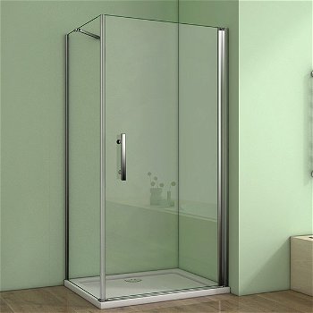 H K - Obdĺžnikový sprchovací kút MELODY D1 100x76 cm s jednokrídlovými dverami vrátane sprchovej vaničky z liateho mramoru SE-MELODYD110076/THOR-100x76