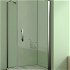 H K - Obdĺžnikový sprchovací kút MELODY D1 90x76 cm s jednokrídlovými dverami vrátane sprchovej vaničky z liateho mramoru SE-MELODYD19076/THOR-90x76