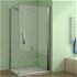 H K - Obdĺžnikový sprchovací kút MELODY D1 90x76 cm s jednokrídlovými dverami vrátane sprchovej vaničky z liateho mramoru SE-MELODYD19076/THOR-90x76