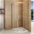 H K - Štvrťkruhový sprchovací kút HARMONY S4 90 cm s dvojdielnymi posuvnými dverami SE-HARMONYS490