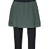 Hannah LISA SKIRT Dámska sukňa s 3/4 legínami, tmavo zelená, veľkosť