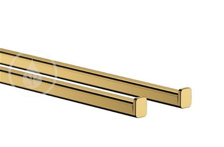 HANSGROHE - AddStoris Držiak uterákov dvojitý, dĺžka 450 mm, leštený vzhľad zlata 41770990