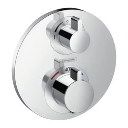 Hansgrohe Ecostat S - Termostat pod omietku pre 2 spotrebiče, chróm 15758000