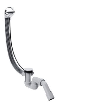 Hansgrohe Flexaplus Úplná sada a odtokovú a prepadovú súpravou pre normálne vane, chróm (5814300