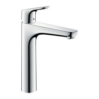 Hansgrohe Focus - Páková umyvadlová batéria 190 s odtokovou garnitúrou a tiahlom, chróm 31608000