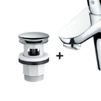 Hansgrohe Focus - Umývadlová batéria stojanková 70 s odtokovou súpravou Push-Open, chróm 31604000