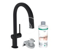 HANSGROHE HANSGROHE - Aqittura M91 Drezová batéria s výsuvnou koncovkou a filtráciou, matná čierna 76801670