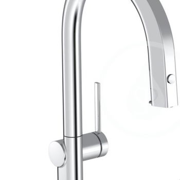 HANSGROHE HANSGROHE - Aqittura M91 Drezová batéria s výsuvnou koncovkou a filtračnou hlavicou, chróm 76803000