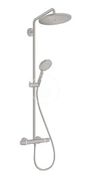 HANSGROHE HANSGROHE - Croma Select S Sprchový set Showerpipe 280 s termostatom, EcoSmart, kefovaný čierny chróm 26891340