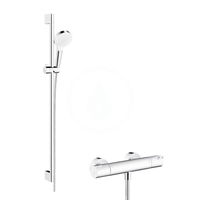 HANSGROHE HANSGROHE - Crometta Sprchový set Vario s termostatom Ecostat 1001 CL, 2 prúdy, biela/chróm 27812400