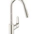 HANSGROHE HANSGROHE - Focus M41 Páková drezová batéria 240, s vyťahovacou spŕškou, vzhľad nerezový 31815800