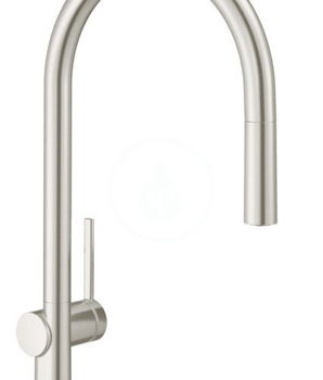 HANSGROHE HANSGROHE - M54 Drezová batéria Talis s výsuvnou koncovkou, sBox, vzhľad nerezový 72803800