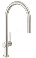 HANSGROHE HANSGROHE - M54 Drezová batéria Talis s výsuvnou koncovkou, sBox, vzhľad nerezový 72803800